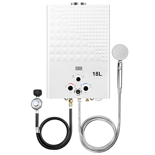 forimo Tankless Water Heater Propane 4.74GPM 18L Outdoor Portable GasHot Water Heater Instant Propane Water Heater with Digital Display Multi-Protection for Camping Trips Boat - Image 1
