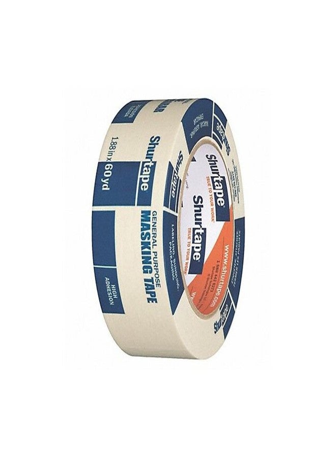 شورتاب شريط لاصق Shurtape CP 105 متعدد الأغراض، ذو التصاق متوسط إلى عالي، 48 مم × 55 م، لون طبيعي، لفة واحدة (104468) - Image 2