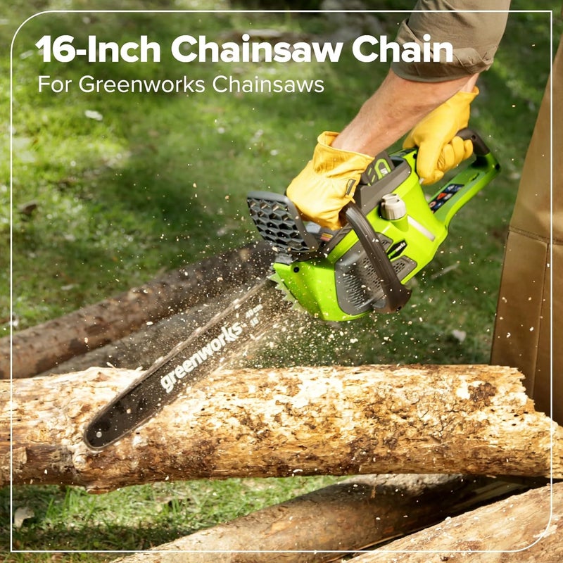 Greenworks 16" Replacement Chain (.043, 3/8-in. LP, 56DL) - Image 5