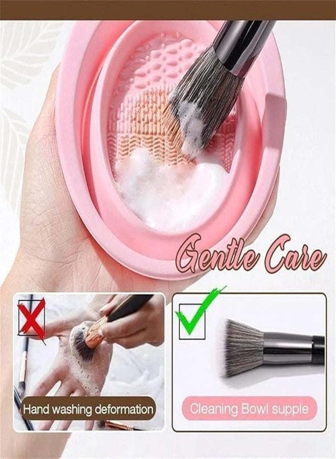 Calixe Makeup Brush Cleaning Pad | Silicone Washing Mat for Deep Cleaning Cosmetic Brushes | Portable, Durable & Easy-to-Use Makeup Brush Cleaner Tool Multicolor - Image 2