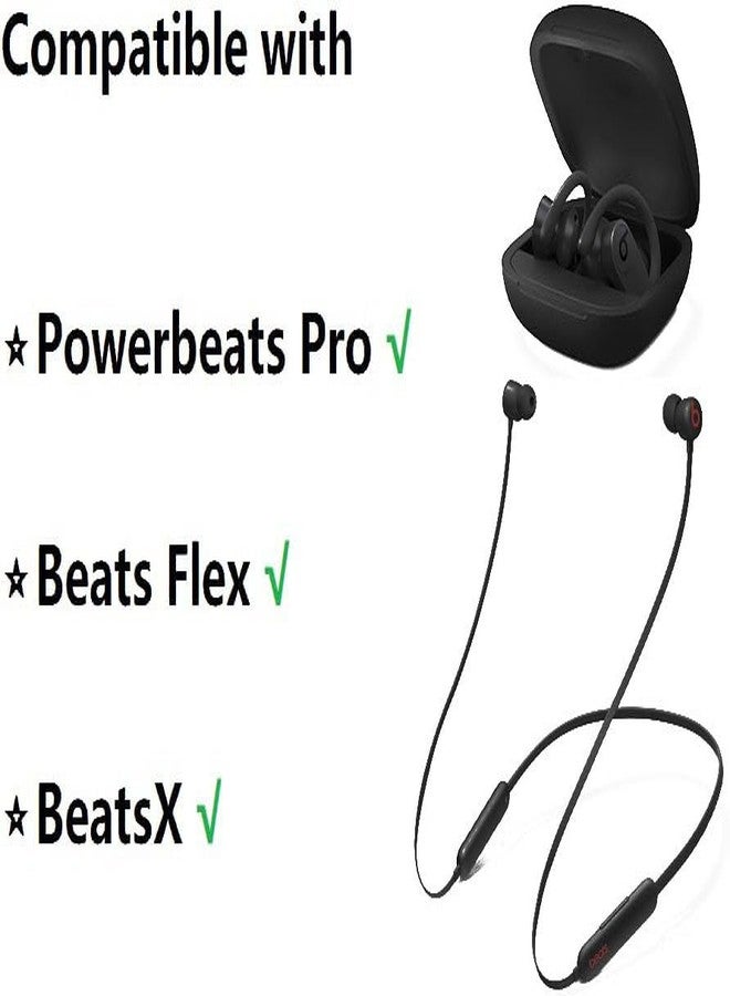 BLLQ رؤوس فوم الذاكرة BLLQ متوافقة مع سماعات Powerbeats Pro، بديل لرؤوس الأذن، إلغاء ضوضاء مثالي، تناسب في العلبة، رؤوس فوم 6 أزواج، سوداء، حجم كبير (515BL) - Image 3