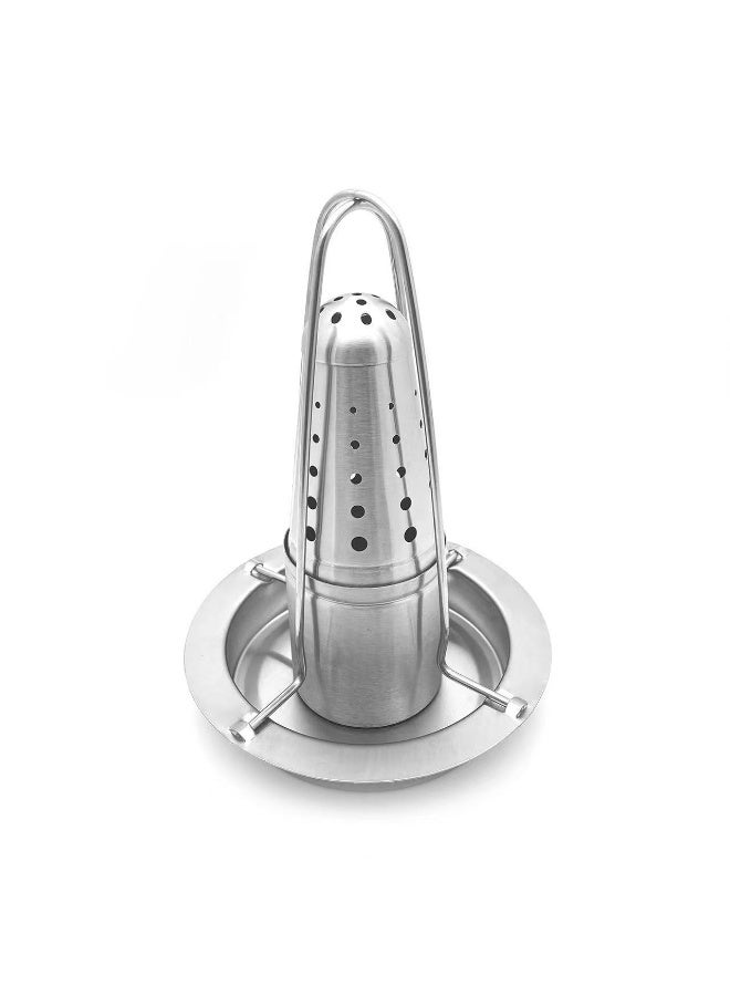 general Beer Can Chicken Holder for Grill and Smoker - Premium Grade 304 Stainless Steel Chicken Holder - Poultry roasters with flavouring Container - Image 5