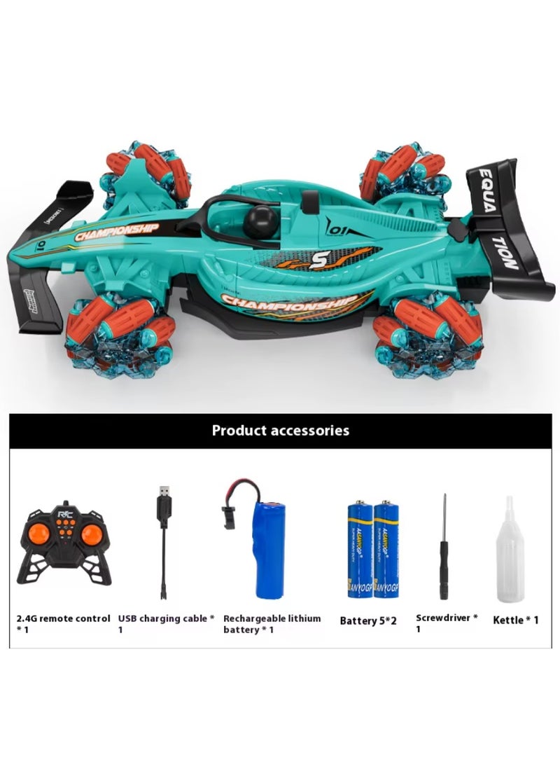 2.4GHz F1 Remote Control Car – 4WD Drift Racing with Spray & LED Lights, High-Speed Rechargeable RC Car - Image 5