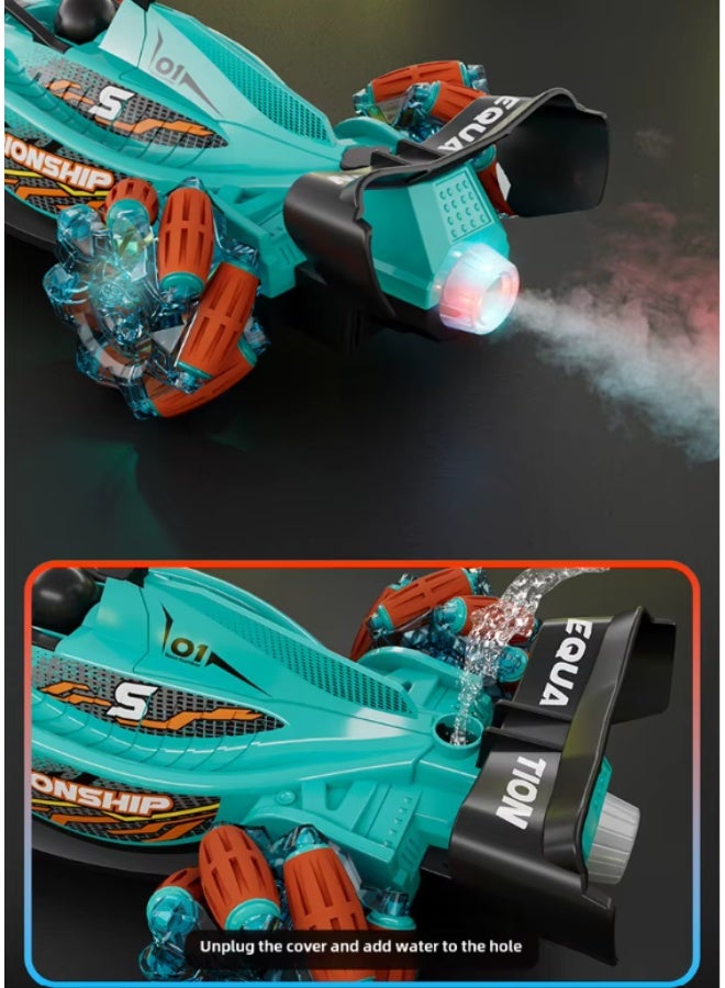 2.4GHz F1 Remote Control Car – 4WD Drift Racing with Spray & LED Lights, High-Speed Rechargeable RC Car - Image 4