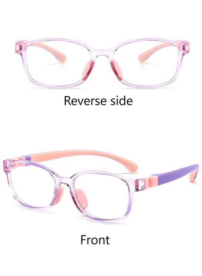 Kids Blue Light Blocking Glasses with Car Shape Case Silicone Lightweight Frame for Kids 3 to 10 Years Old Gaming Computer Laptop Use Reading Watching TV Outdoor Play,Pink - Image 3