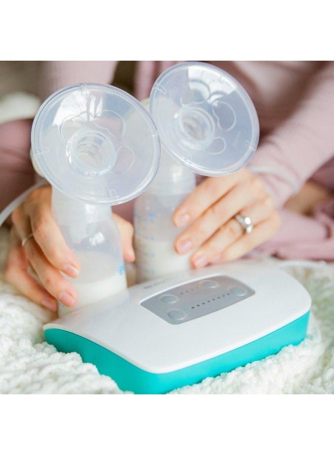 Evenflo Feeding Replacement Parts Breastfeeding Kit for Hospital Strength Advanced Double Electric Breast Pump, 15 Piece Set - Image 5