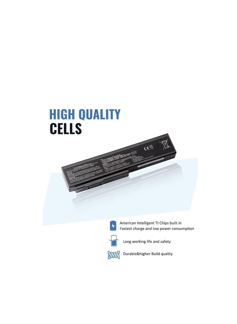 Terabyte A32-N61 Battery Replacement for Asus N61 N61J N61D N61V N61VG N61JA N61JV M50s N53 N53S N53SV N43S N43JF N43JQ A32-M50 A33-M50 [10.8V, 56WH, 5200mAh] - Image 2