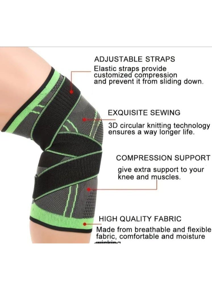 BOLREUS 1 Pc Knee Pad Support, Compression Knee Protector, Breathable Elastic Cushion Pad for Sports, Work & Daily Use – Unisex - Image 4