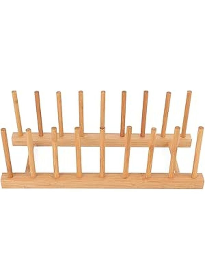 حامل أطباق مطبخي متين مقاس 13.6 × 5.1 × 4.7 بوصة للأطباق والأوعية وألواح التقطيع - Image 1