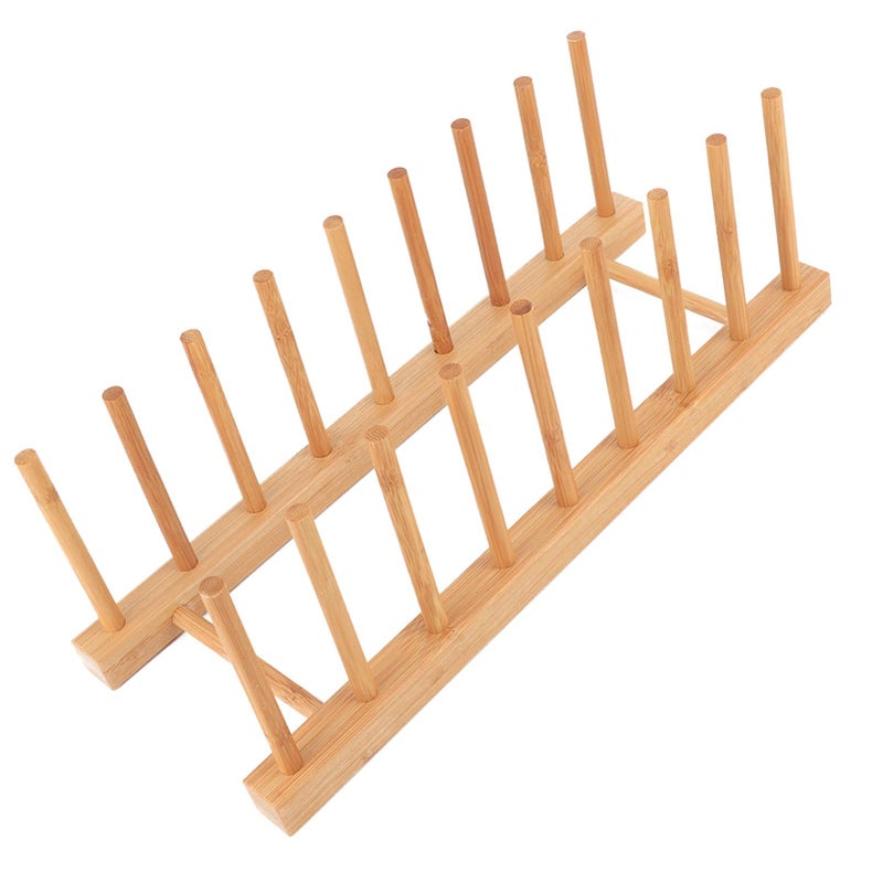 حامل أطباق مطبخي متين مقاس 13.6 × 5.1 × 4.7 بوصة للأطباق والأوعية وألواح التقطيع - Image 3