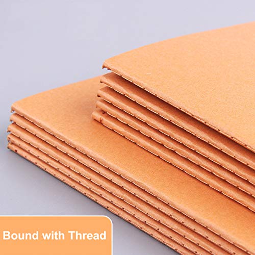 XYark Large Dot Grid Notebook Journals Bulk with Thick Dotted Grid Paper, 60 Pages, 8.5x11 inch, Composition Diary Subject Notebooks Planner for Travelers Students Office, Kraft Journal Set, 12 Pack - Image 4