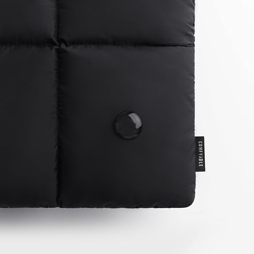 Comfyable Puffy Laptop Sleeve 13 Inch 14 Inch, Quilted Puffer Laptop Carrying Case, Pillow Case Compatible with MacBook Air M4 2025 M3 M2 M1, MacBook Pro M5 M4 Pro/Max, Black - Image 5