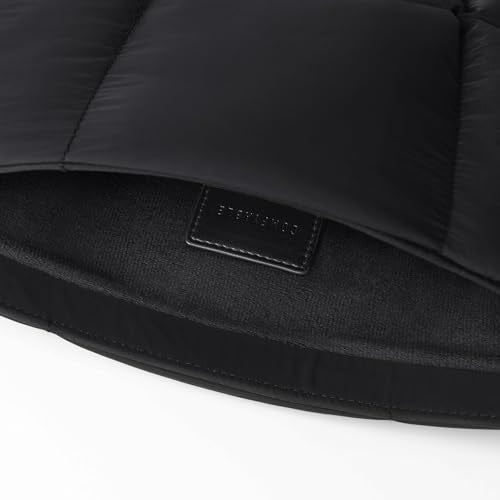 Comfyable Puffy Laptop Sleeve 13 Inch 14 Inch, Quilted Puffer Laptop Carrying Case, Pillow Case Compatible with MacBook Air M4 2025 M3 M2 M1, MacBook Pro M5 M4 Pro/Max, Black - Image 4