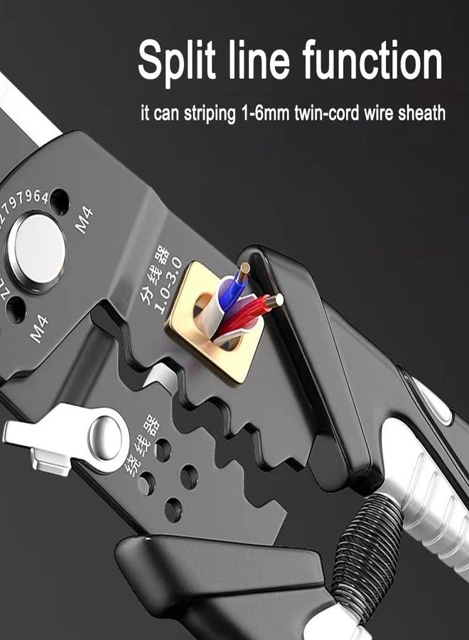 ZUCUR All in 1 Multifunction Stainless Steel Wire Stripper/Wire Crimping Tool, Wire Cutter, Wire Crimper, Cable Stripper, Wiring Tools and Multi-Function Hand Tool (25 IN 1) - Image 4