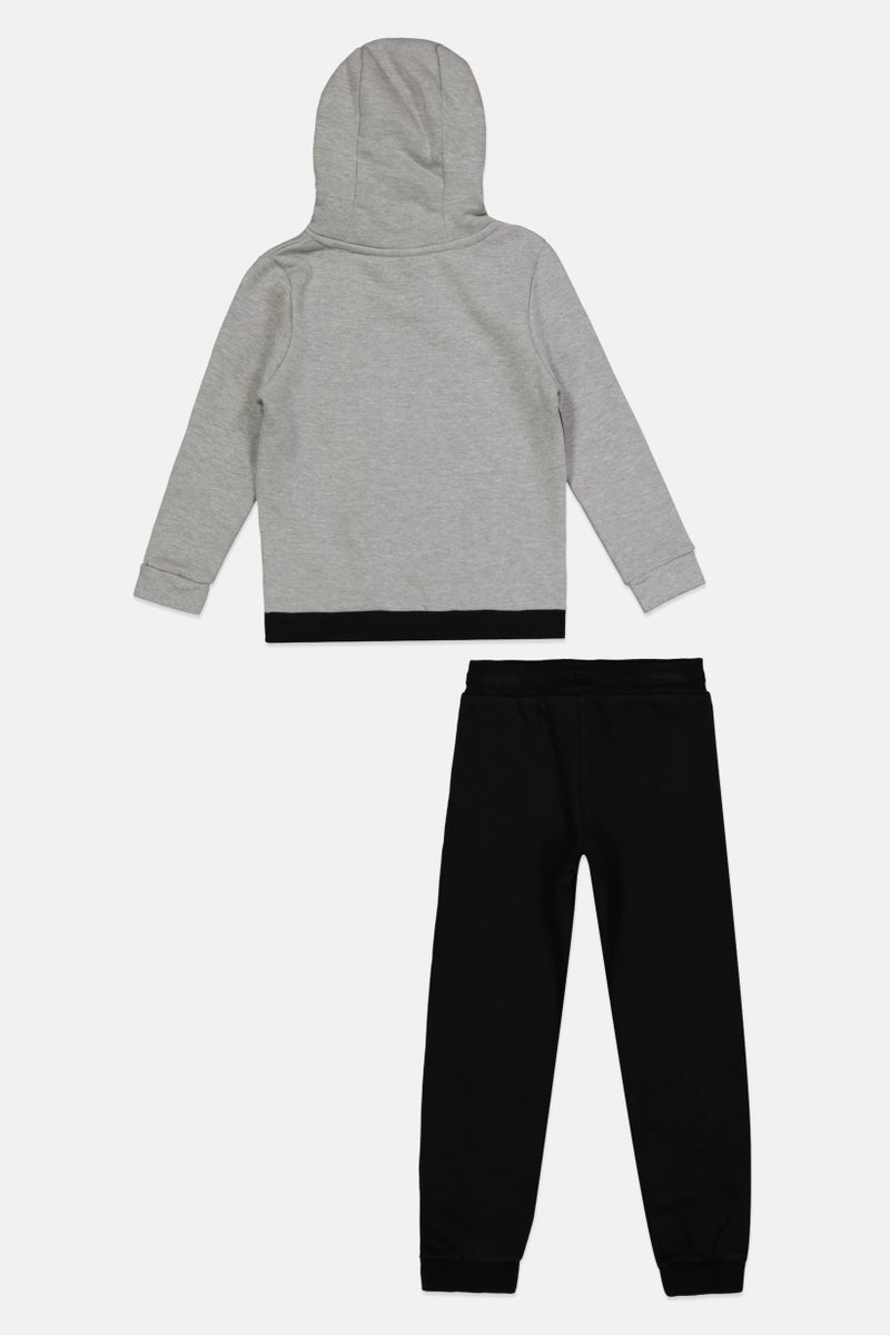 Nicce Toddlers Boy 2 pcs Brand Logo Hoodies And Jogger Pants, Black  - Image 2
