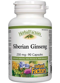 natural Factors Natural Factors Siberian Ginseng, 250 mg, 90 Capsules 