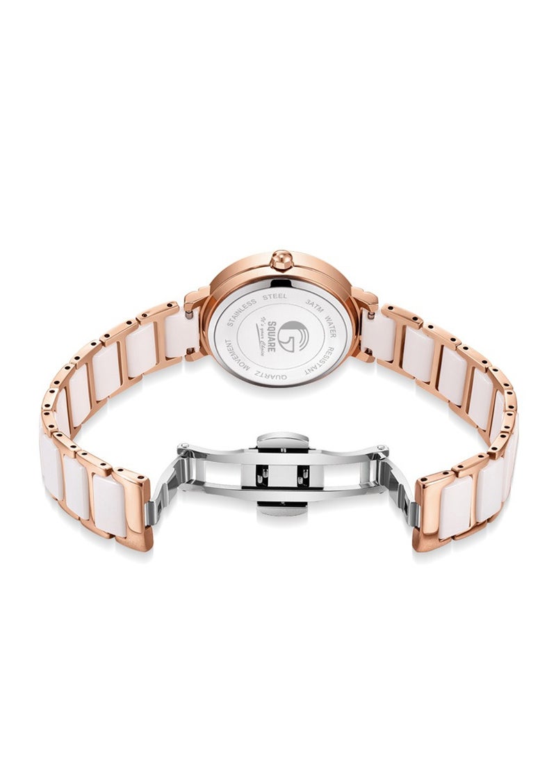 Gsquare Women’s Analog Quartz Two tone Stainless Steel Watch – Model 5877 - Image 2