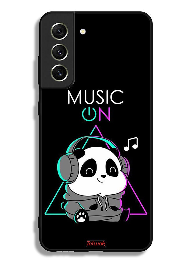 Tolwak Samsung Galaxy S21 FE 5G Protective Case Cover Music On Panda - Image 3
