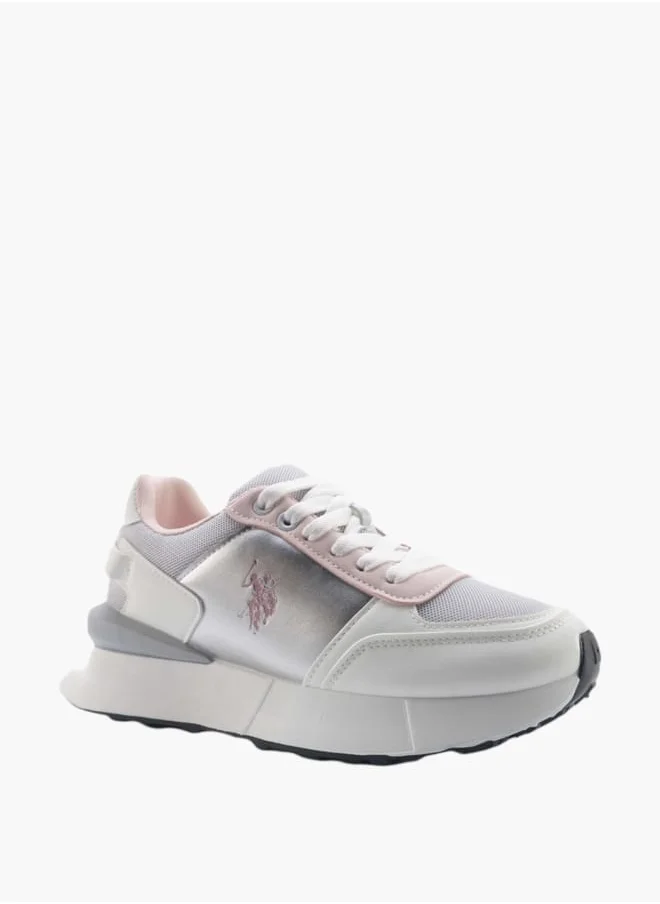 U.S. Polo Assn. Women's Panelled Lace-Up Sneakers