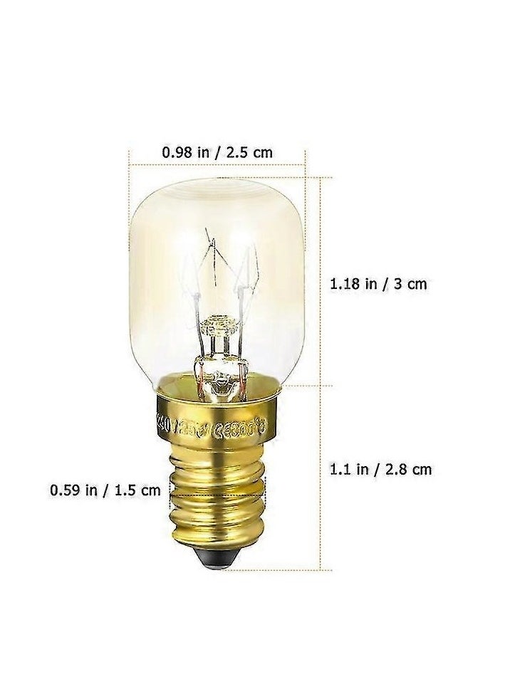 Generic 15W LED Bulb Microwave Oven Bulb Copper Bulb (Warm White) 4 Pack  - Image 3