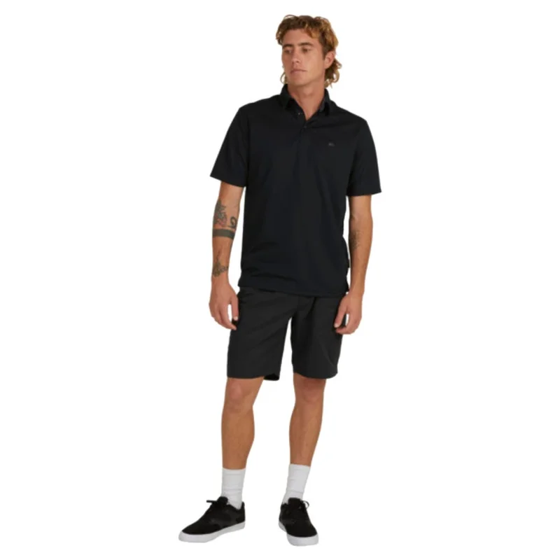 QUIKSILVER  Quiksilver Waterman Water Short Sleeve Polo Shirt In Black for Men | Best Price UAE