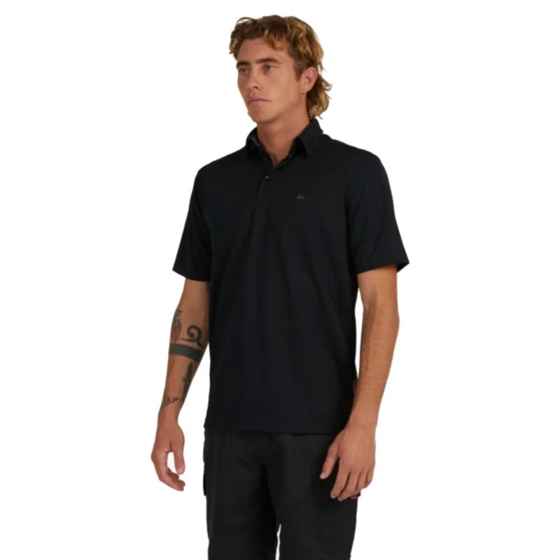QUIKSILVER  Quiksilver Waterman Water Short Sleeve Polo Shirt In Black for Men | Best Price UAE