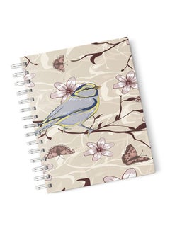LIT Cute Bird Print Spiral Notebook Floral Bird Print  - Image 2