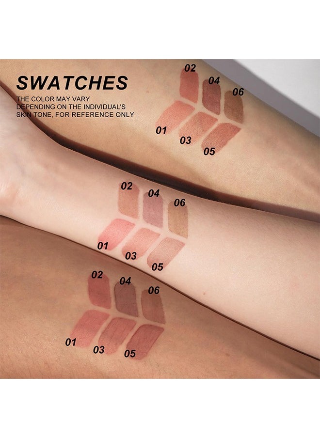 YOUNG VISION Lip Tint Marker, Lightweight Lip Stain, Liquid lipstick with Nude Matte Shades, Lip Liner and Stick 2-in-1, Long Wearing and Waterproof #01  - Image 3