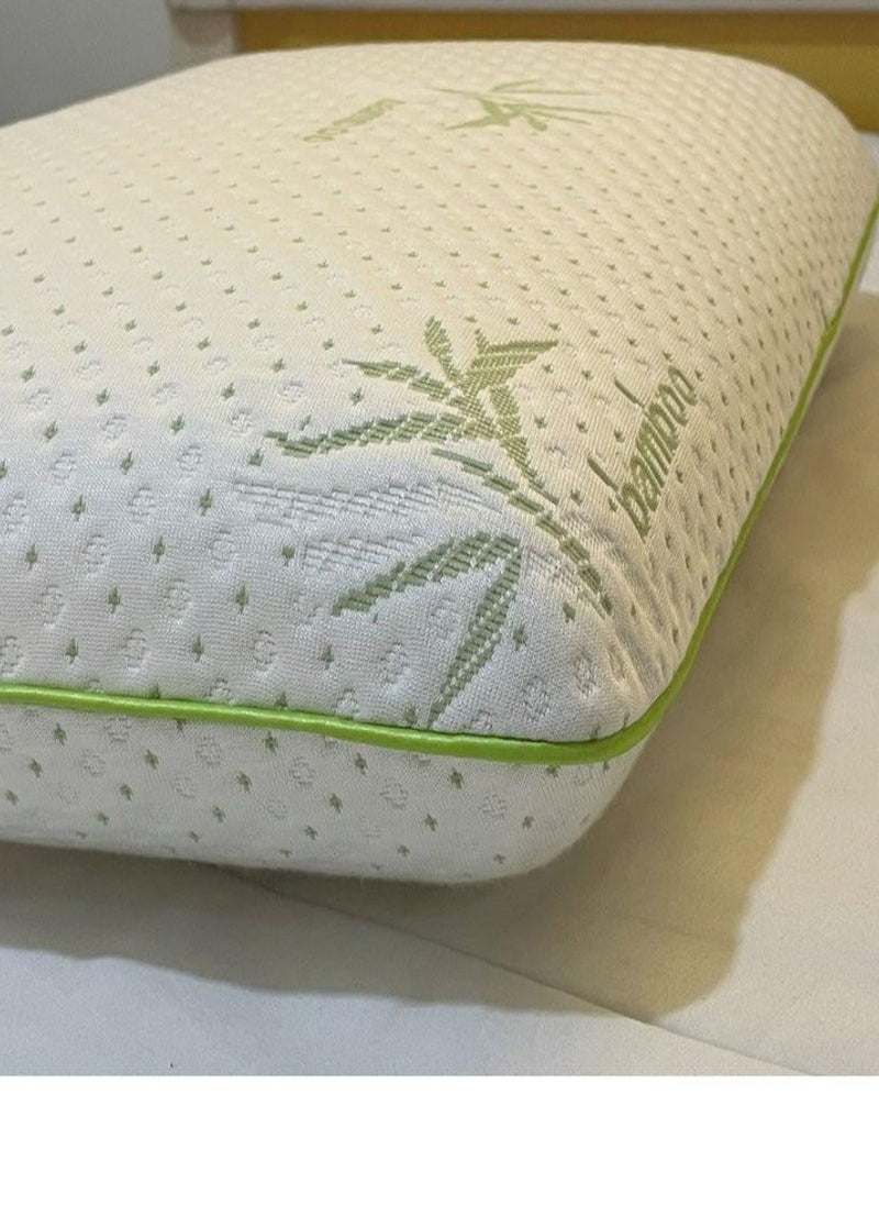 Blueberry وسادة بامبو من فوم الذاكرة مع غطاء بامبو رايون قابل للإزالة | مضادة للحساسية وقابلة للتنفس | 60x40x13 سم - Image 4