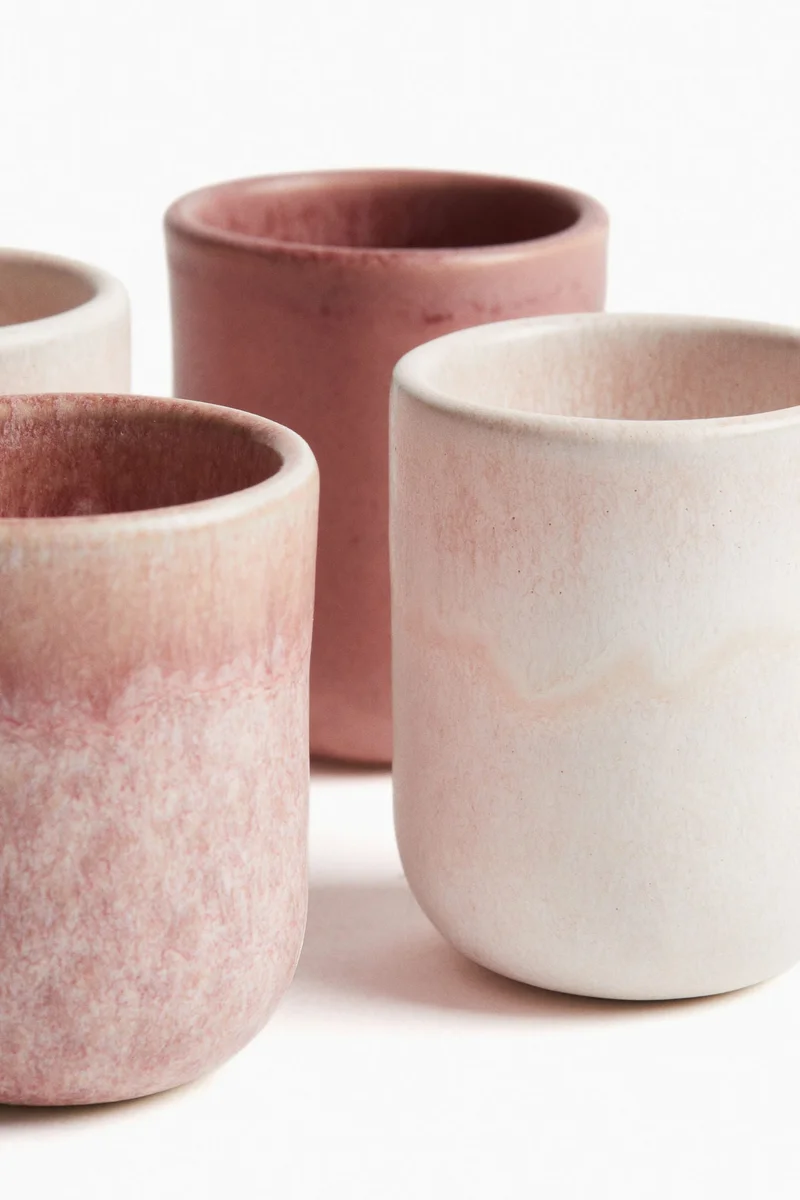 اتش اند ام أكواب إسبريسو - عبوة من 4 قطع