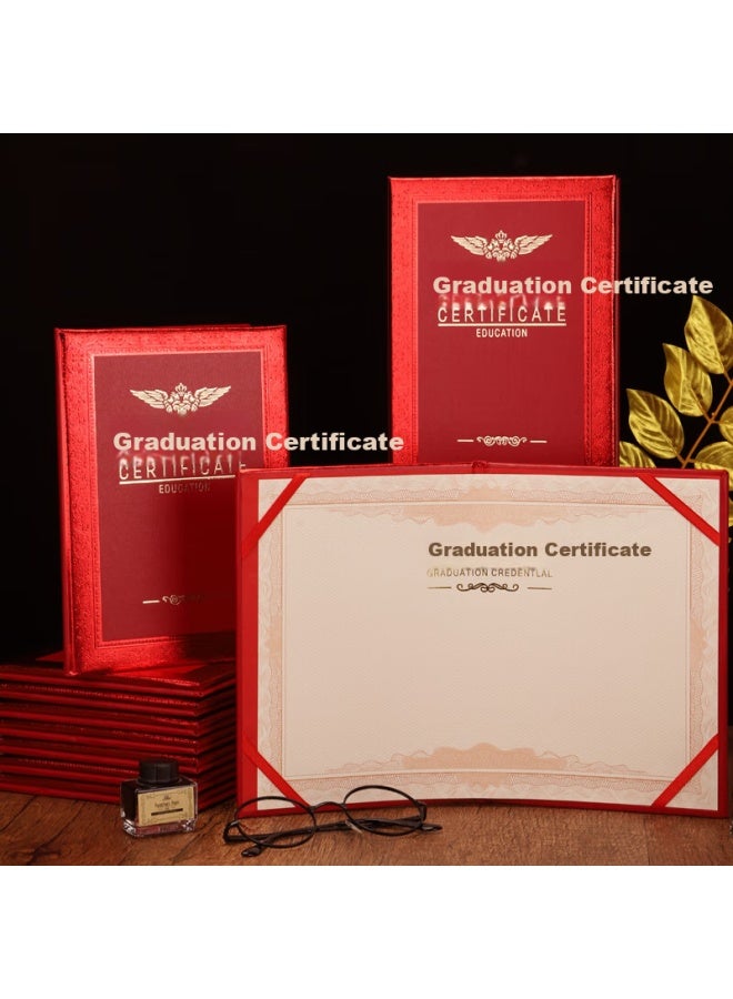 Elifo Customized Graduation Certificate Cover And Inner Pages Large Size 12K Customized 10 Books Set 12K 10 Books Set (Including 15 Inner Pages) - Image 1