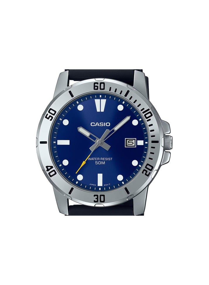 CASIO Casio Analog Blue Dial Water Resistant Watch For Men's MTP-VD01-2EVUDF - Image 1