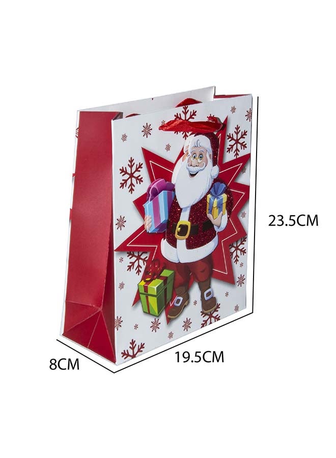 4-Piece Gift Bag For Christmas 19.5X23.5X8Cm Size Assorted Designs - Image 2
