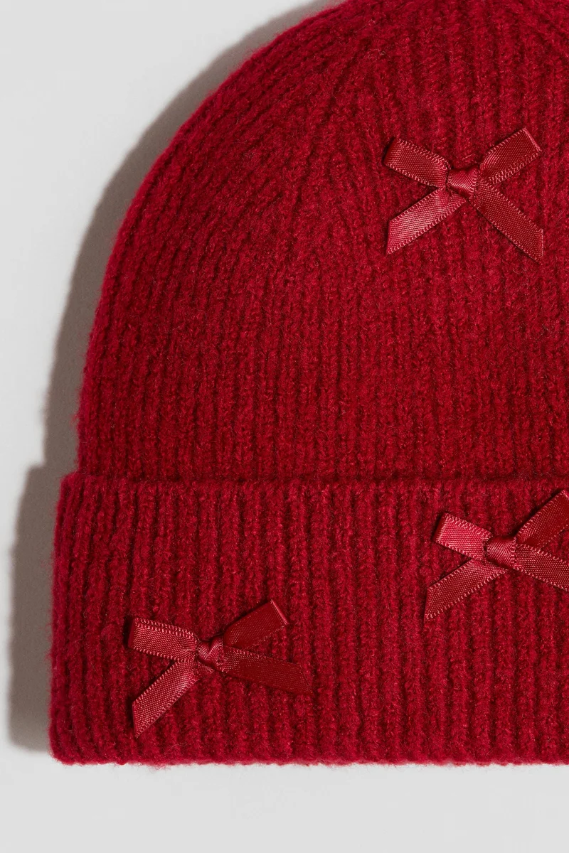 H&M Detailed rib-knit beanie
