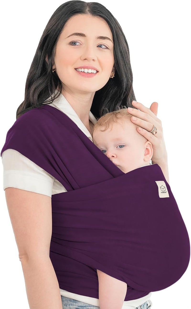 KeaBabies Baby Wrap All-in-1 Stretchy Carrier - Infant Sling - Hands Free Wrap - (Royal Purple) - Image 1