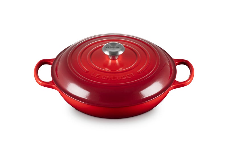 Le Creuset Le Creuset Enameled Cast Iron Signature Braiser 35 qt Cerise