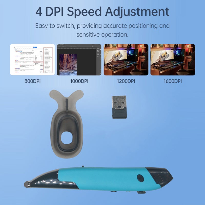 Wireless Computer Keyboard: 2 Connecting Ways, 500 Words/Min Voice Input, 3 Adjustable DPI - Silent Ergonomic Design, Cordless Mouse for Laptop PC Office Use - Image 3