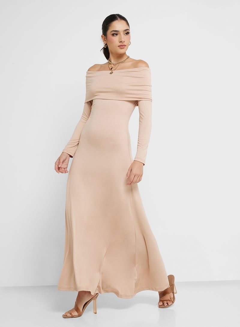 Ginger Off Shoulder Knitted Maxi Dress  - Image 4