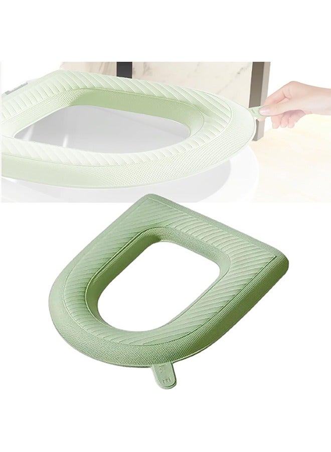 1 مقعد المرحاض وسادة ، 2024 ترقية ماء مقعد المرحاض الأعلى وسادة عالمية مريحة ماء مقعد المرحاض وسادة ، رغوة سميكة إيفا مقعد المرحاض وسادة الحمام ، الفصول الأربعة الخضراء - Image 1
