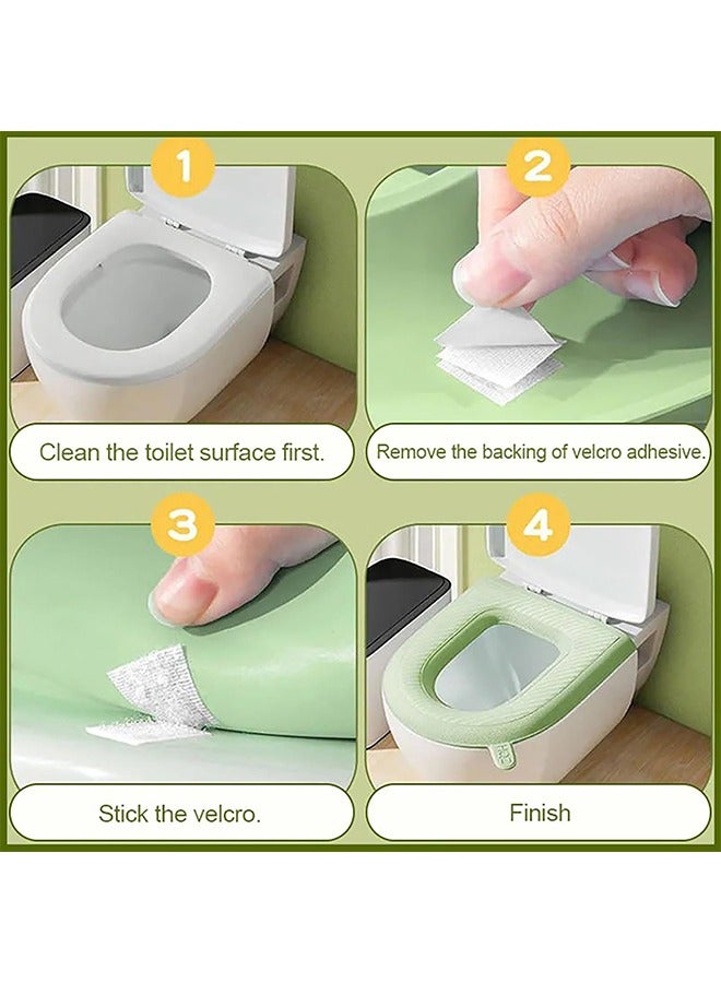 1 مقعد المرحاض وسادة ، 2024 ترقية ماء مقعد المرحاض الأعلى وسادة عالمية مريحة ماء مقعد المرحاض وسادة ، رغوة سميكة إيفا مقعد المرحاض وسادة الحمام ، الفصول الأربعة الخضراء - Image 5