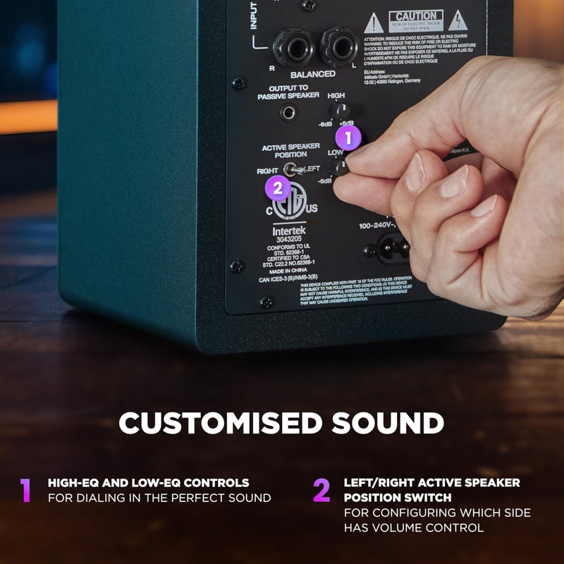 M-AUDIO BX3 Pair 3.5" Studio Monitors, HD PC Speakers for Recording and Multimedia with Music Production Software - Image 4