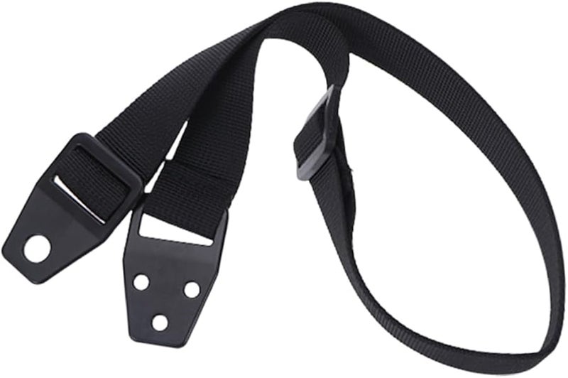 قطعتان من أحزمة الأمان السوداء المضادة للانقلاب للتلفزيون، مراسي الأثاث لتأمين المنزل ضد مخاطر الأطفال - Image 1