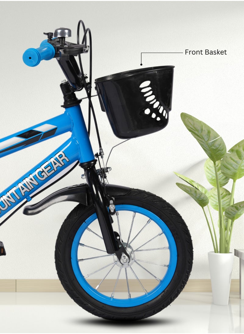 MG Children's Bicycle For 2-4 Years Old Kids Bike, 12 Inch Cycle, High Carbon Steel Frame,  Adjustable Seat, Smooth Bearings, Safe and Stable, Blue  - Image 3