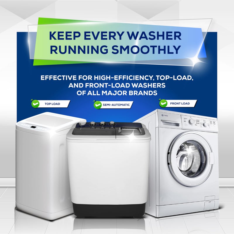 Whirl Fresh Washing Machine Cleaner Tablets, 24 Pack-Deep Cleaning Tablets for Top & Front Load HE Washer Cleaners, Descaler & Deodorizer, Septic Safe, Cleans Drum, Tub, Seal & All Internal Parts - Image 3