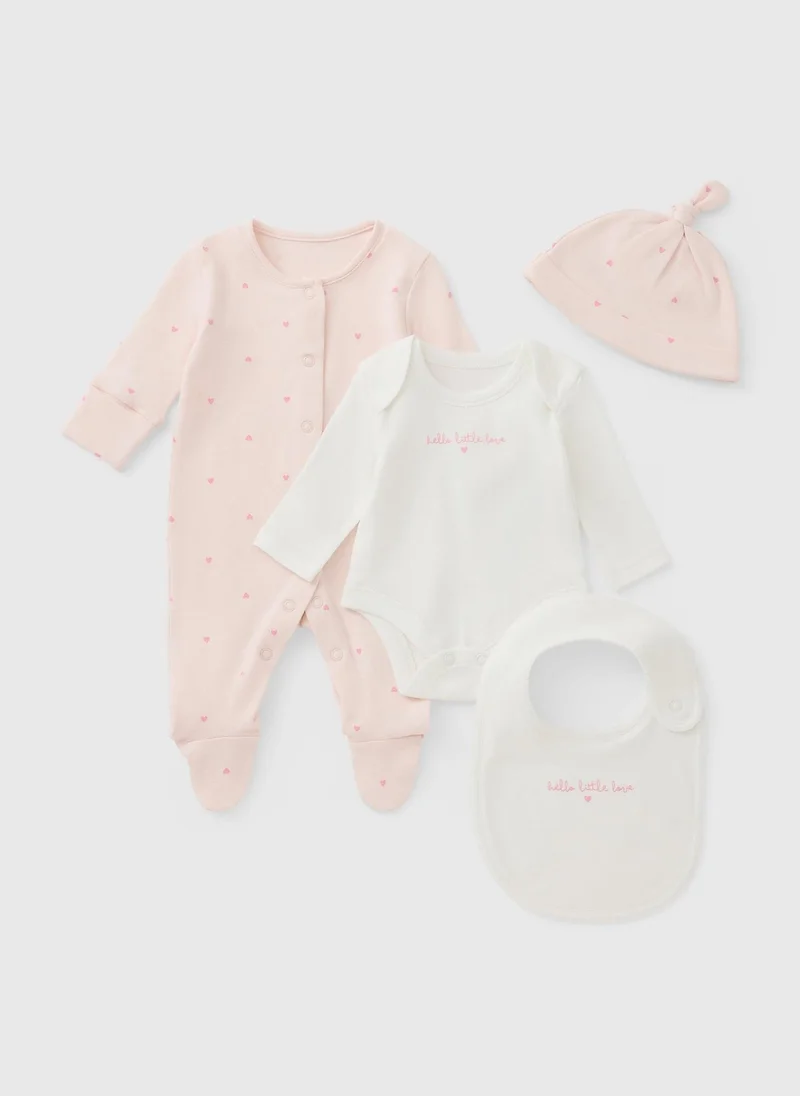 Matalan 4 Piece Baby Girl Gift Set
