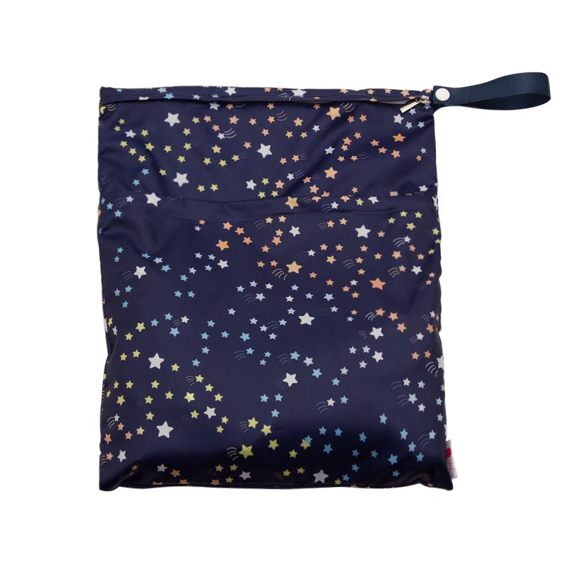 Diaper Bag Waterproof Diaper Storage Bag Double Zipper Diaper Pants Wet And Dry Bag Storage Bag 301-M - Image 1
