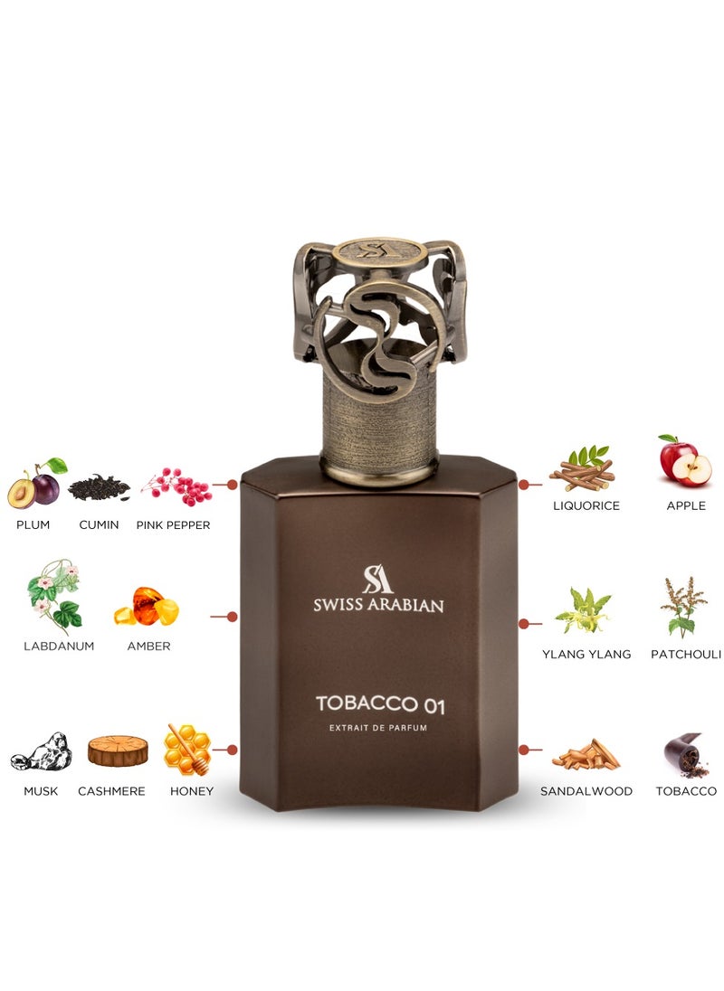 SWISS ARABIAN Tobacco 01 Unisex Extrait De Parfum 50ml  - Image 3