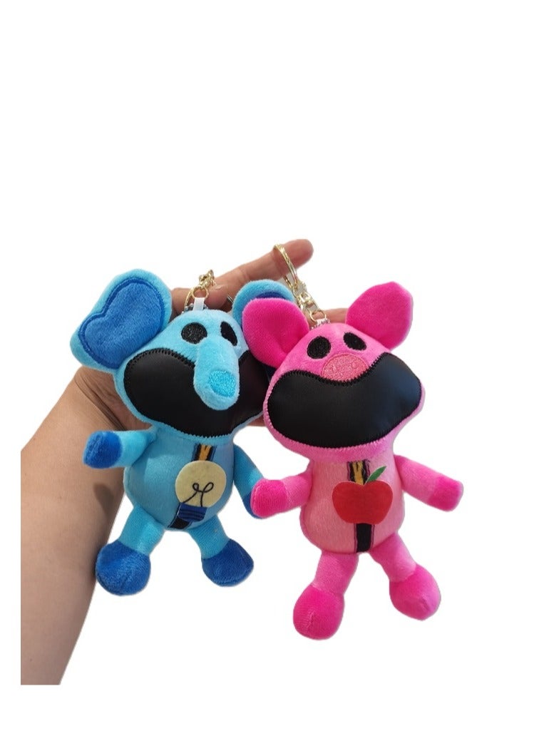 Y&D New SmilingCritters Chapter 3 CatNap Keychain Smiling Critters Keychain Cute CatNap Cartoon Anime SmilingCritters Keychain Toy for Game Fans Kids Birthday Gift 2pcs  - Image 1
