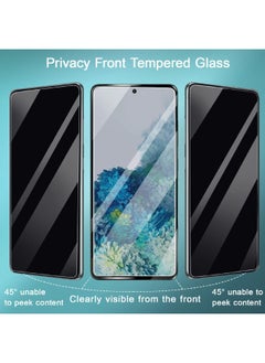 Glass Samsung Galaxy A55 Privacy Screen Protector with Camera Lens Protector, Fingerprint Unlock Support,Touch Sensitive, Bubble Free 9H Hardness Anti-Scratch Screen Protector for Samsung A55 5G (2+2 Pack)  - Image 4