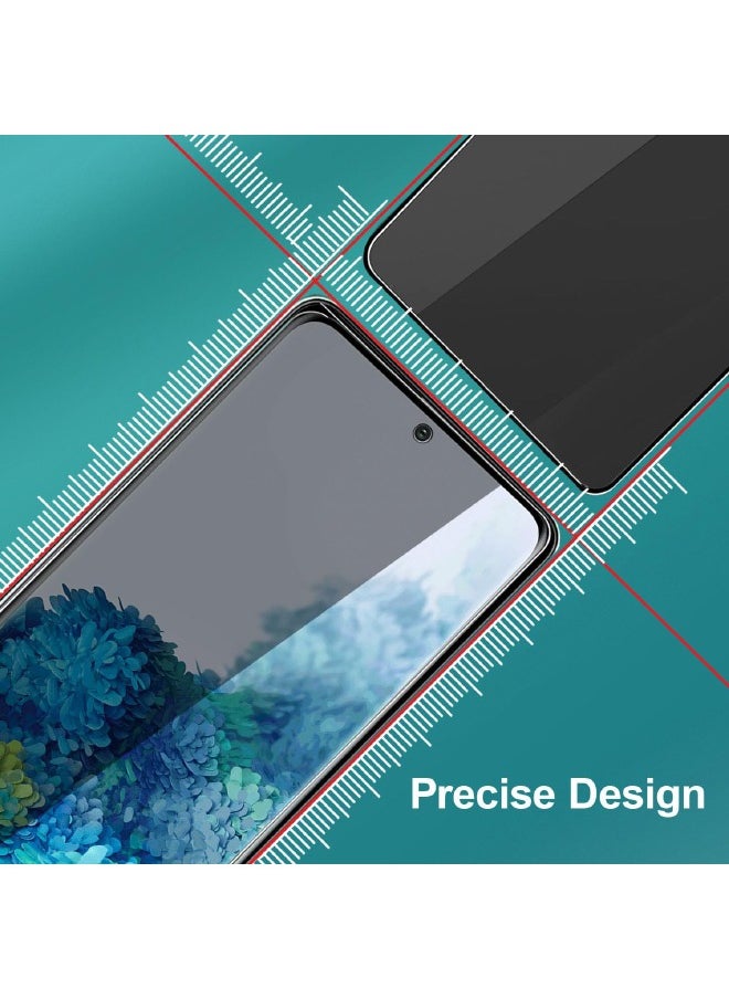 جلاس - واقي شاشة للخصوصية Samsung Galaxy A55 مع واقي عدسة الكاميرا، ودعم فتح بصمة الإصبع، حساس للمس، واقي شاشة مضاد للخدش بقوة 9H خالٍ من الفقاعات لهاتف Samsung A55 5G (2+2 حزمة) - Image 1